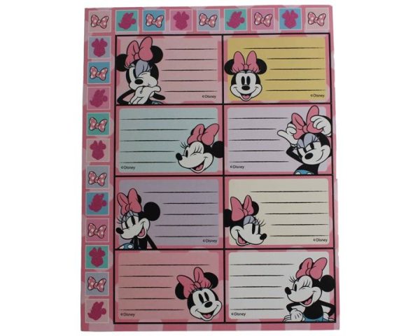 Disney Minnie Joy anteckningsetiketter med klistermärken, 16 st