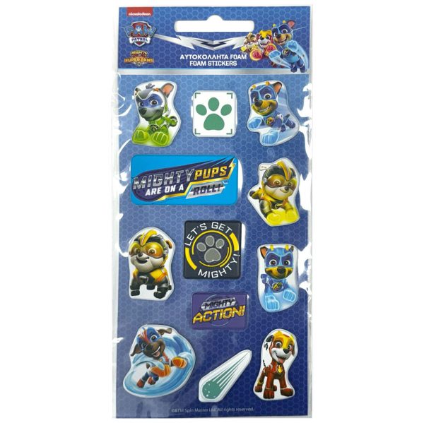 Paw Patrol Knights upphöjda skumklistermärken set