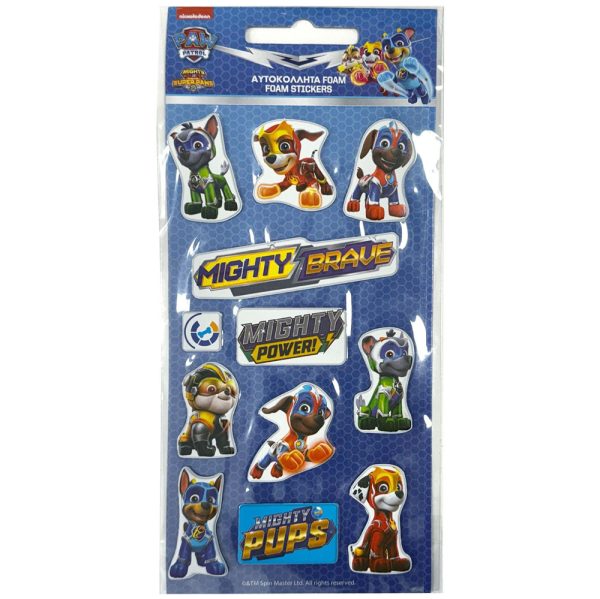 Paw Patrol Knights puffiga svampklistermärken set