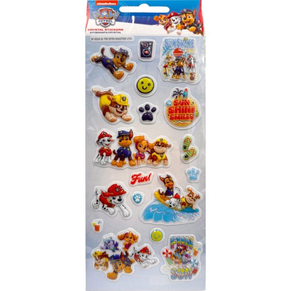 Paw Patrol sommar bubbelfolie 3D klistermärken 10x25 cm