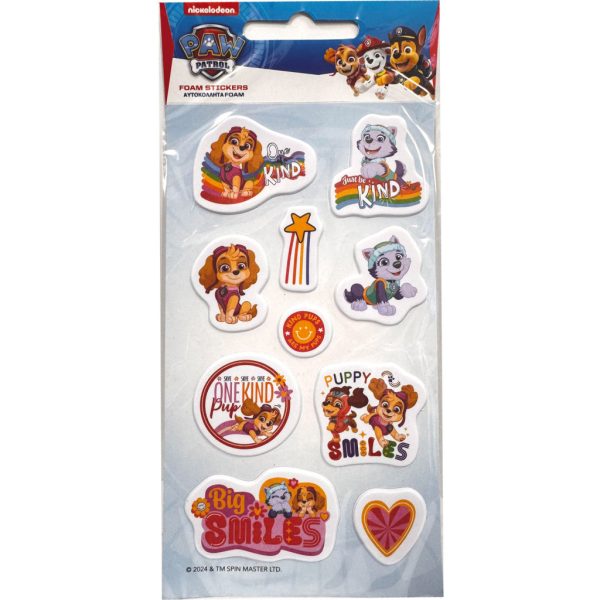 Paw Patrol Skumstickers Set 10 x 21 cm