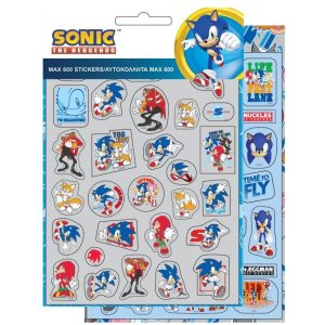 Sonic the Hedgehog klistermärkesset 600 delar