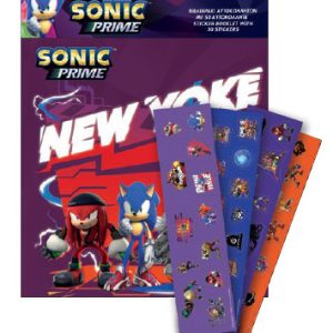 Sonic the Hedgehog klistermärkesalbum med 50 klistermärken