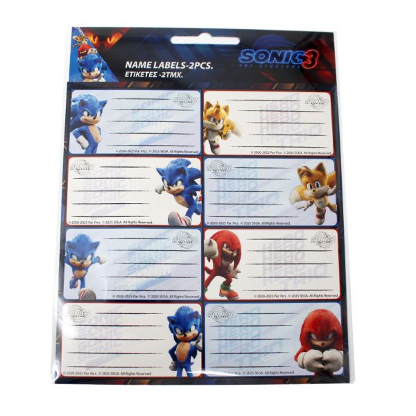 Sonic the Hedgehog Hype Man 16-delat anteckningsetikettset