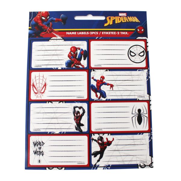 Spindelmannen World of Webs anteckningsetiketter 16 st