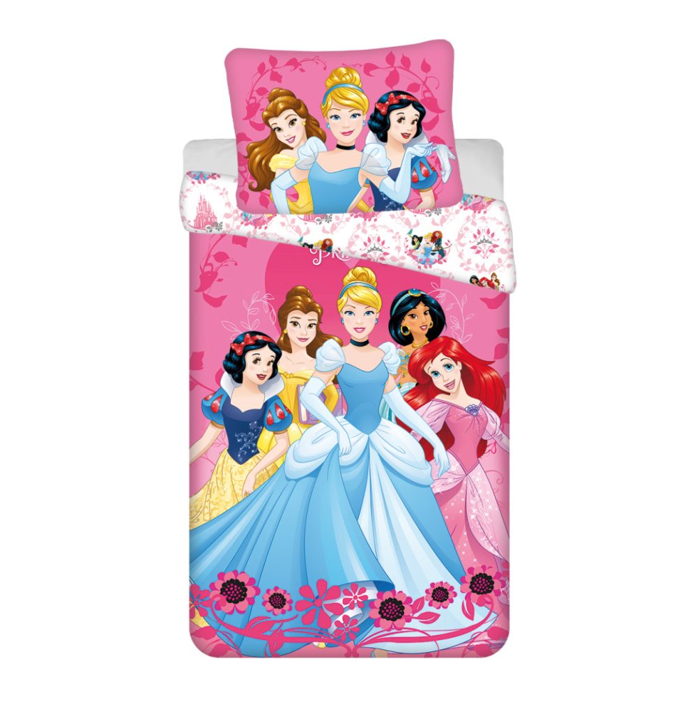 Disney Princess Heart påslakanset 140×200 cm, 70×90 cm