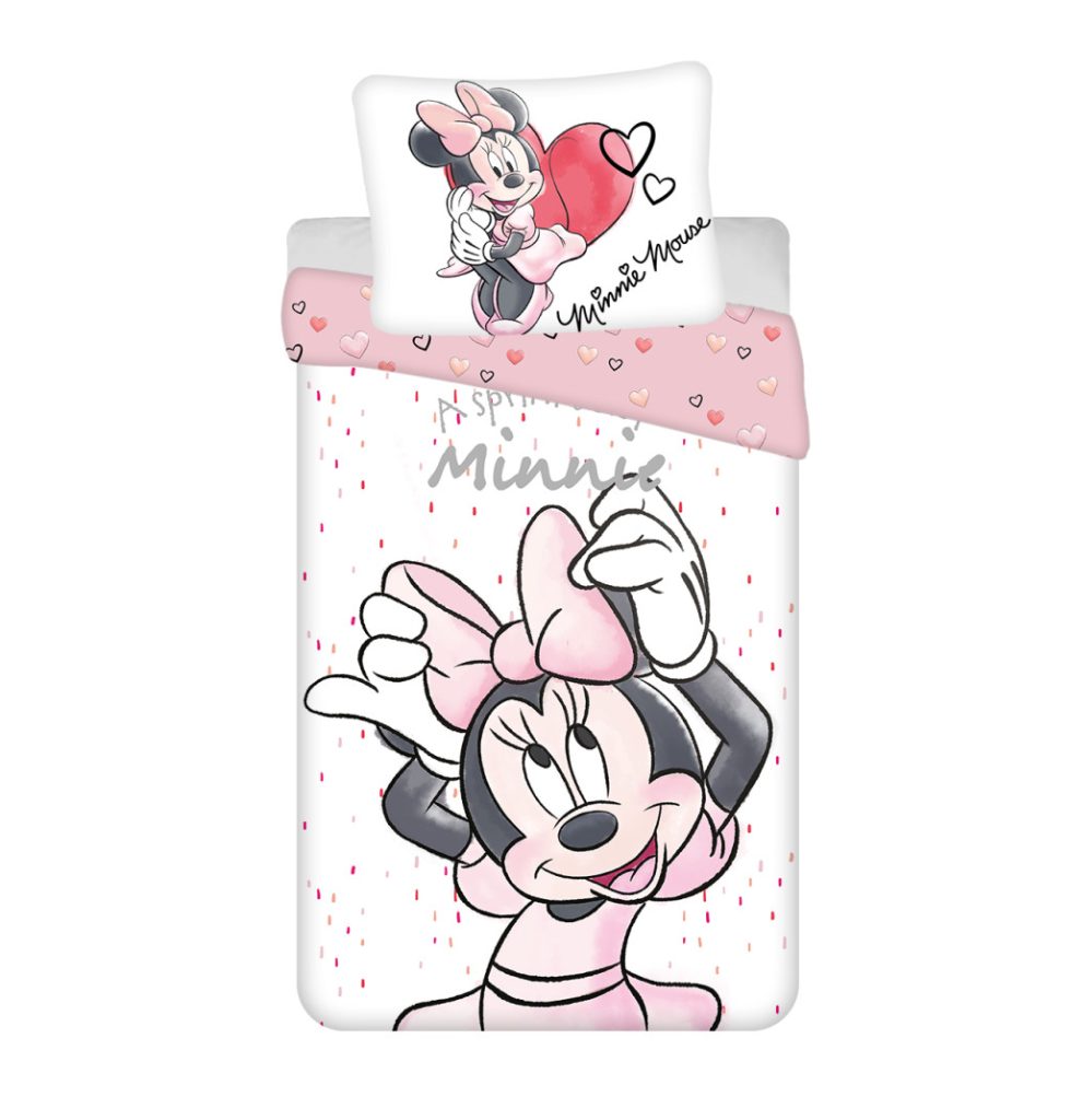 Disney Mimmi Pigg påslakanset 140×200 cm, 70×90 cm