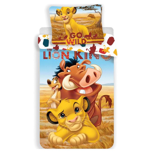 Disney The Lion King Pride Lands Trio påslakanset 140x200 cm, 70x90 cm