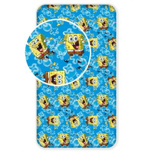 SpongeBob blå påslakan 90x200 cm
