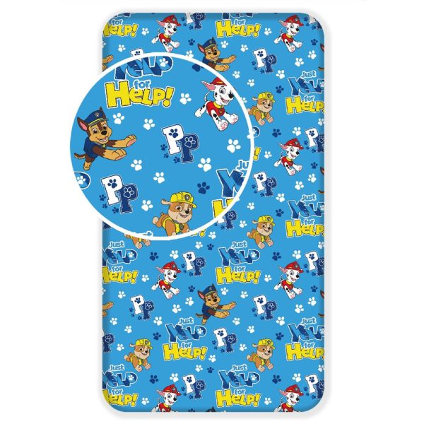 Paw Patrol påslakan med resår 90x200 cm