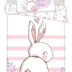 Rabbit Sweet barnsängkläder 100x135 cm, 40x60 cm
