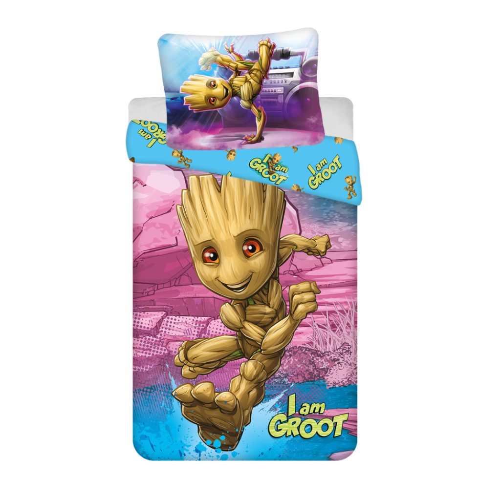 Guardians of the Galaxy I am Groot påslakan set 140x200 cm, 70x90 cm