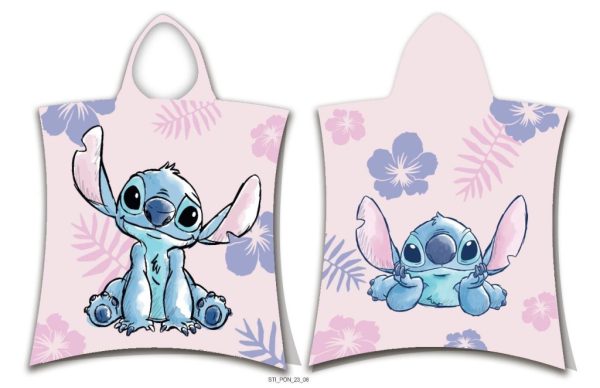 Disney Lilo and Stitch rosa strandhandduk poncho 50x115 cm