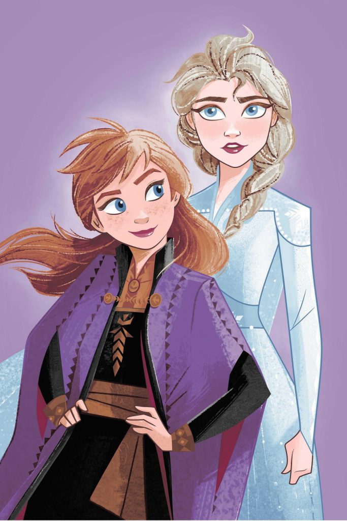 Disney Frozen lila microfleecefilt 100x150 cm