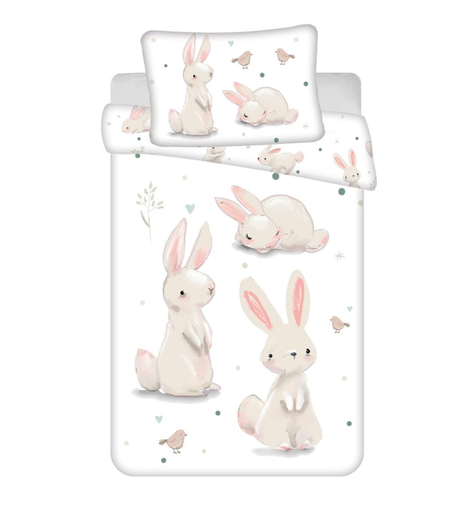 Bunny Rest Barnbäddset 100x135 cm, 40x60 cm