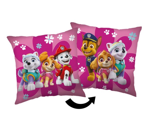 Paw Patrol örngott 40x40 cm med blommor
