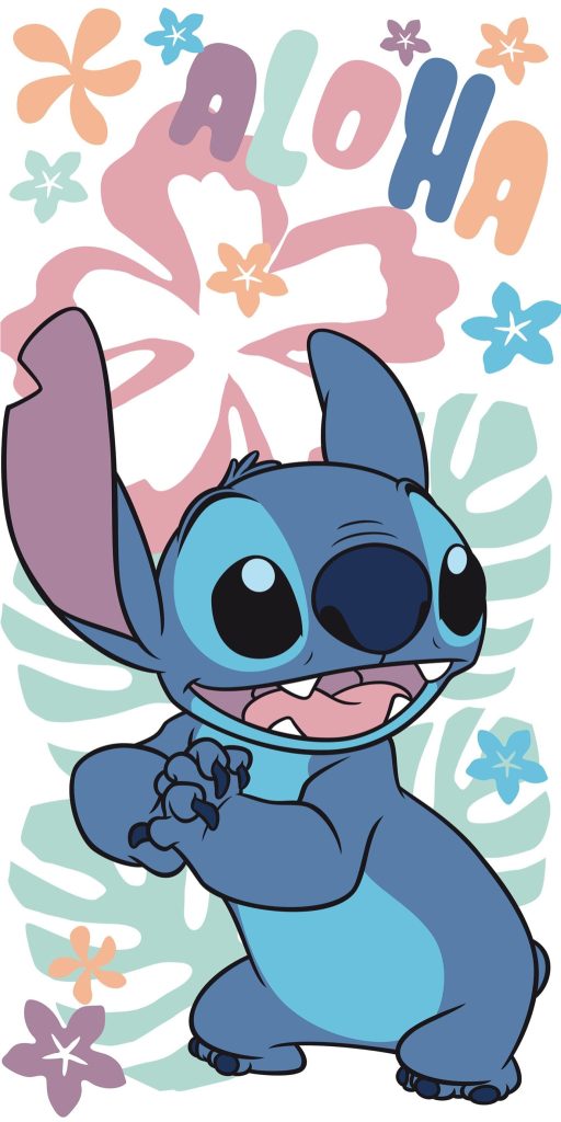 Disney Lilo and Stitch Hawaiian Harmony badhandduk, strandhandduk 70x140 cm