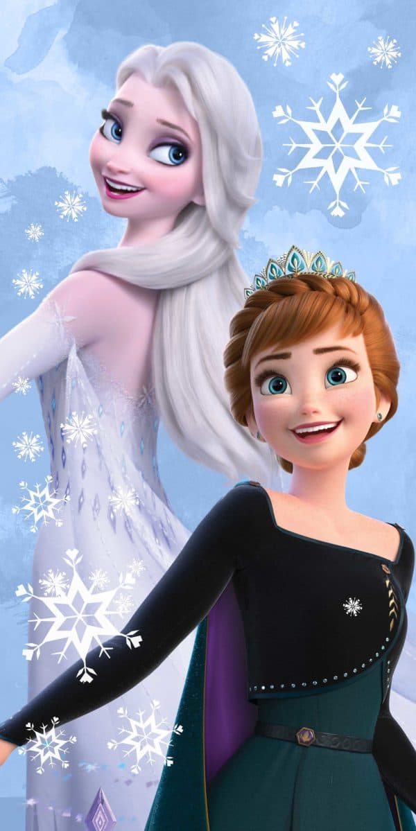 Disney Frozen Royal Sisters badhandduk, strandhandduk 70x140 cm
