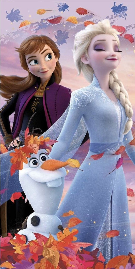 Disney Frozen Nature Spell badhandduk, strandhandduk 70x140 cm