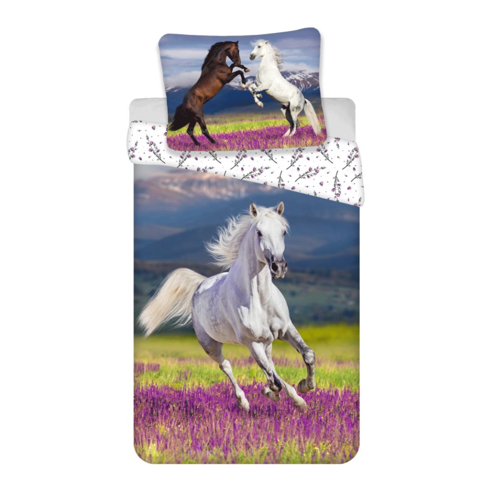 Horses Meadow påslakan 140×200 cm, örngott 70×90 cm