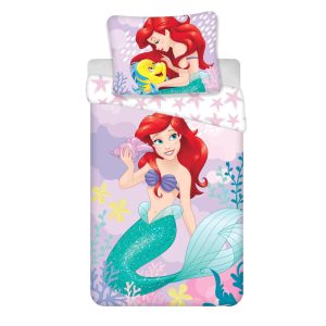 Disney Princess Ariel rosa påslakanset 140×200 cm, 70×90 cm