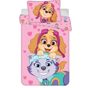 Paw Patrol Girls Friends barns påslakanset 100×135 cm, 40×60 cm