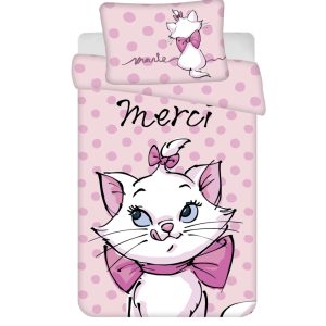 Disney Marie barns påslakan 100x135 cm, örngott 40x60 cm