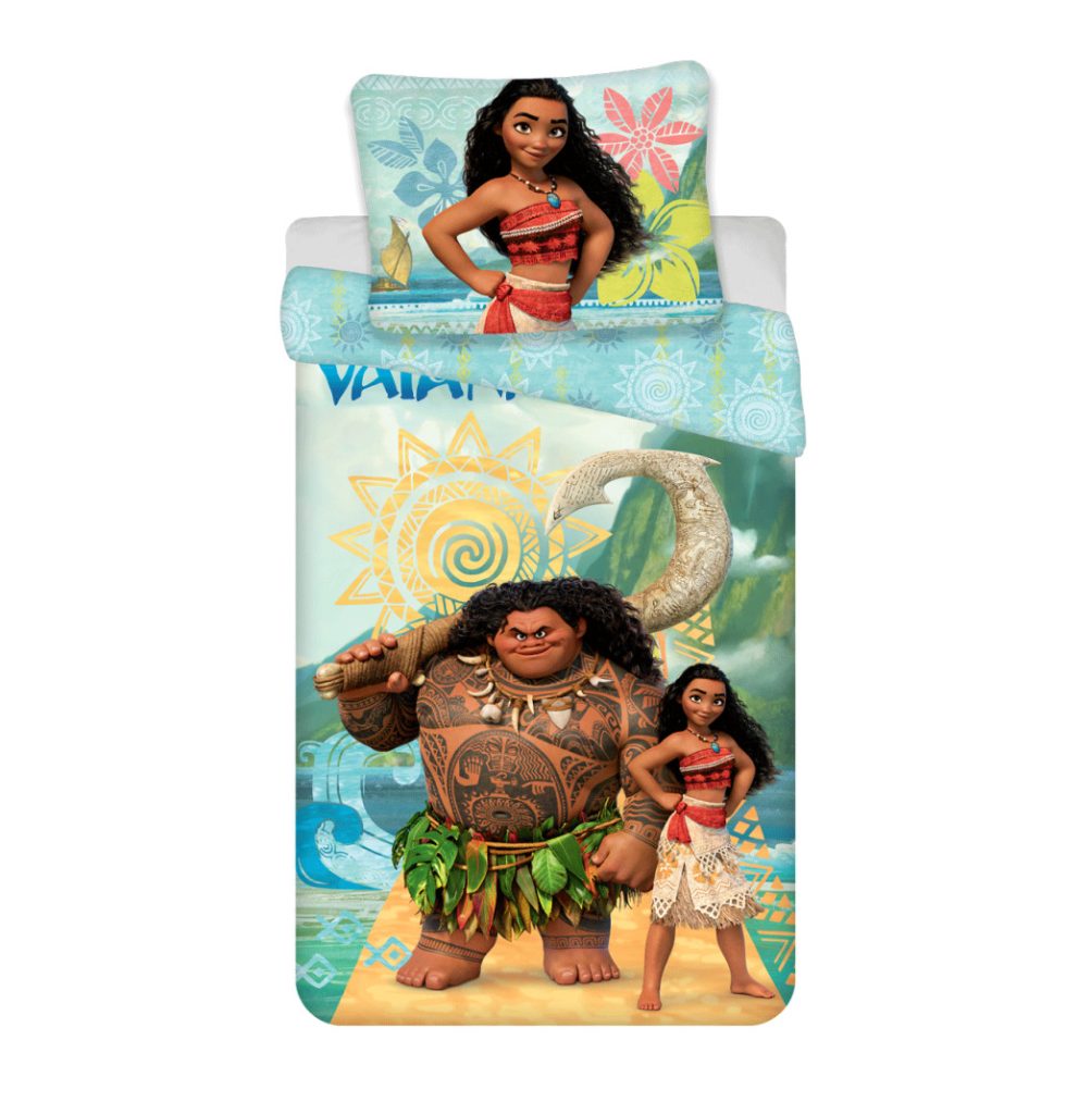 Disney Vaiana Äventyrs Påslakanset 140×200 cm, 70×90 cm