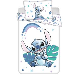 Disney Lilo and Stitch Regnbågsbäddset för barn 100×135 cm, 40×60 cm