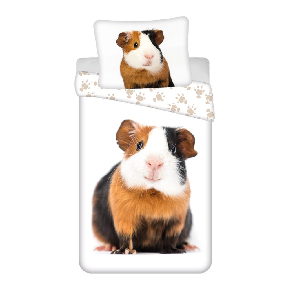 Animals Guinea Pig Bäddset 140×200 cm, 70×90 cm