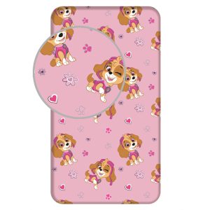 Paw Patrol Dra på lakan med resår 90x200 cm