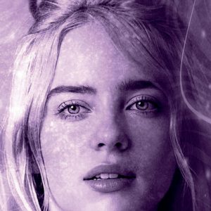 Billie Eilish Wild Flower badhandduk, strandhandduk 70x140 cm