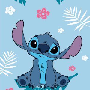 Disney Lilo and Stitch blå fleecefilt 100x150 cm
