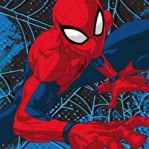 Spindelmannen Spider-Verse badhandduk, strandhandduk 70x140 cm
