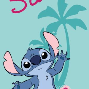 Disney Lilo and Stitch badhandduk, strandhandduk 70x140 cm (Fast Dry)
