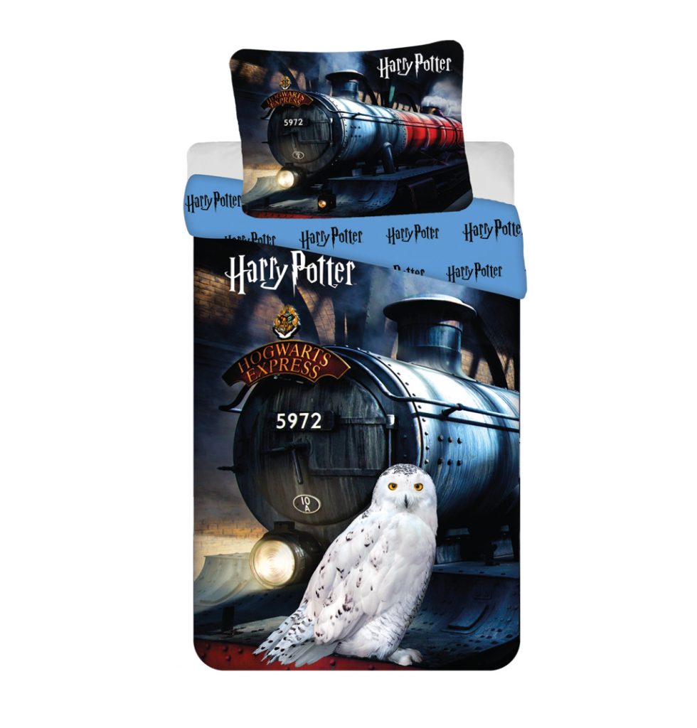 Harry Potter Hogwarts Express påslakan 140x200 cm, örngott 70x90 cm