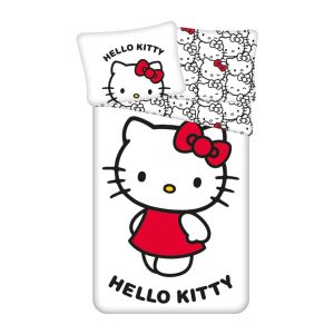 Hello Kitty påslakan 140×200 cm, örngott 70×90 cm