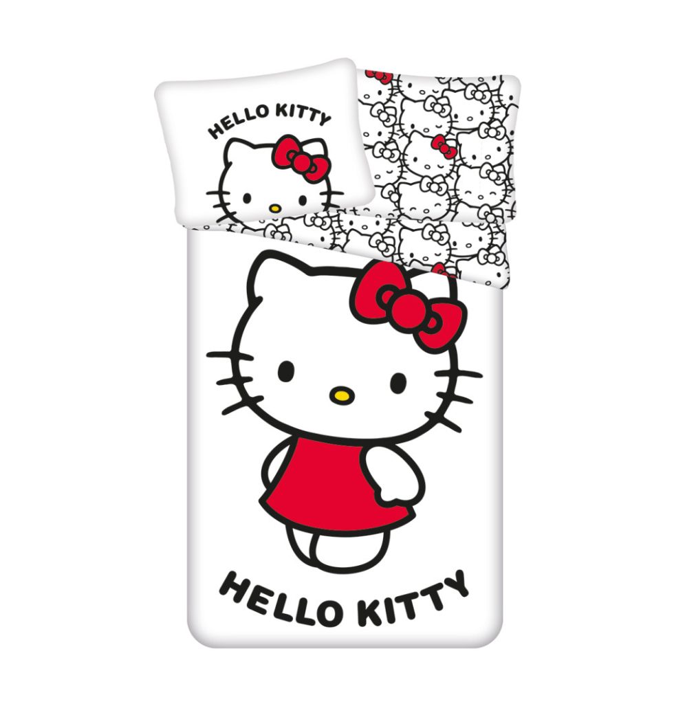 Hello Kitty påslakan 140×200 cm, örngott 70×90 cm
