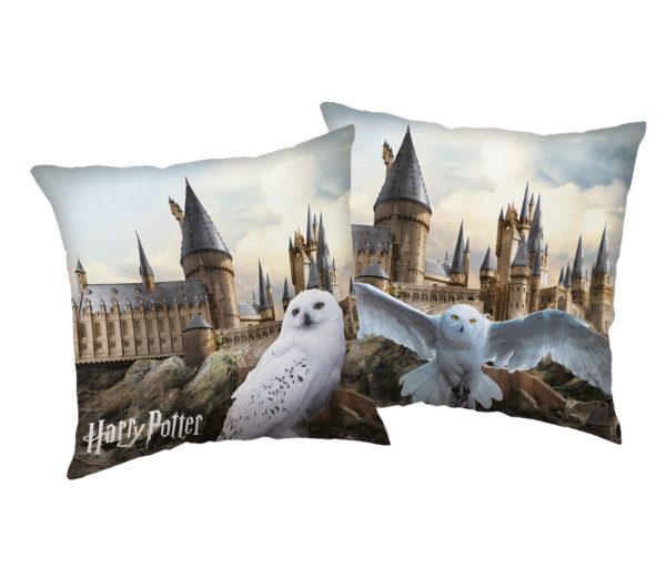 Harry Potter Hedwig på Hogwarts kudde, dekorativ 40x40 cm