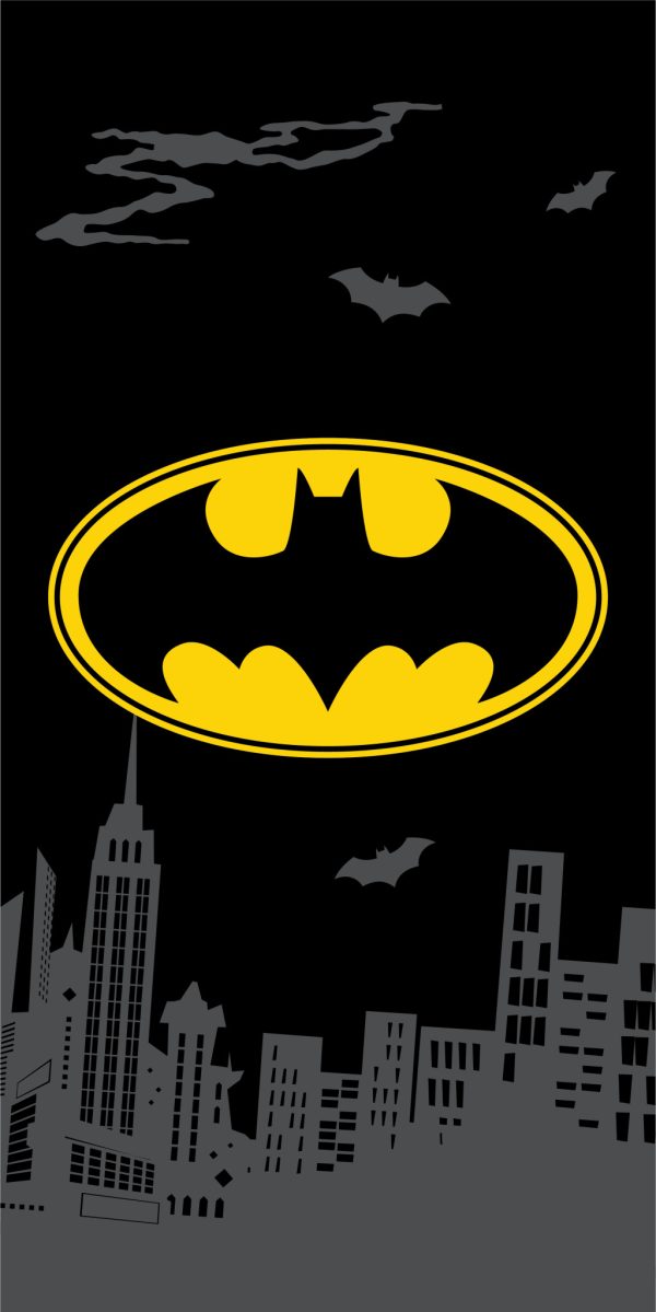 Batman The Emblem badhandduk, strandhandduk 70x140 cm