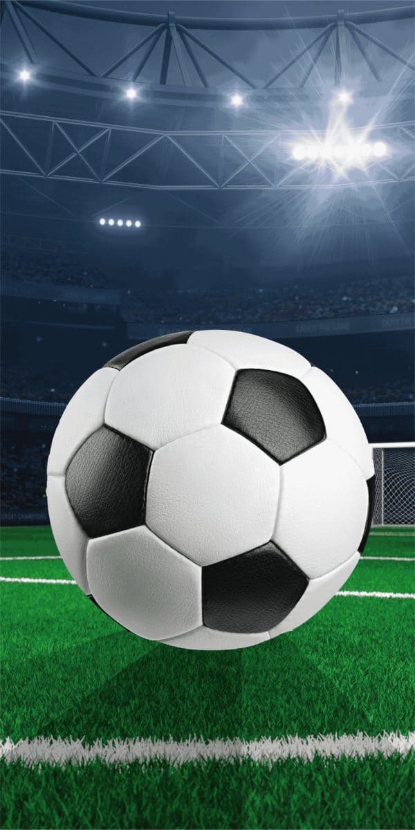 Fotbolls Handduk 70x140 cm – Badhandduk / Strandhandduk i Bomull, Hög Absorption, Fotbollsdesign