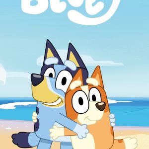 Bluey Cozy handduk, ansiktshandduk 30x50 cm