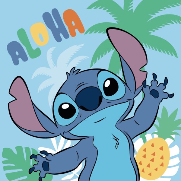 Disney Lilo and Stitch ansikts- och handduk 30x30 cm