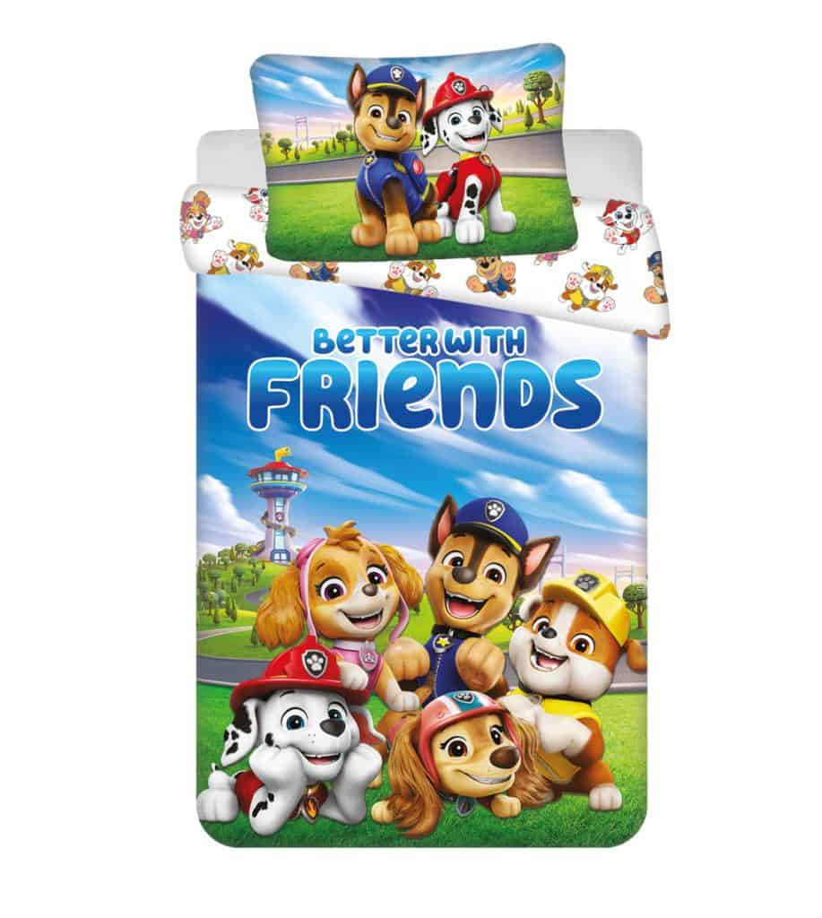 Paw Patrol Better With Friends barnsängkläder 100×135 cm, 40×60 cm