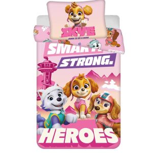 Paw Patrol Smart Strong barns påslakan 100×135 cm, 40×60 cm