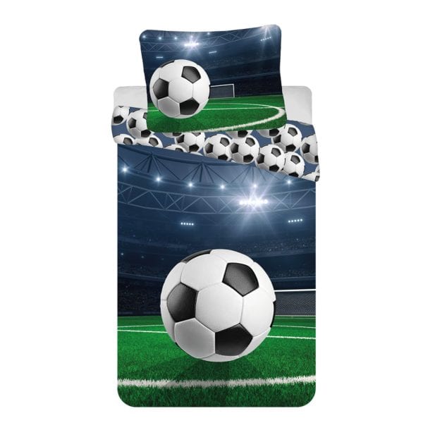 Football Stadium Light påslakan 140×200 cm, örngott 70×90 cm