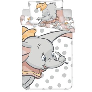 Disney Dumbo Dots barns bäddset 100×135 cm, 40×60 cm