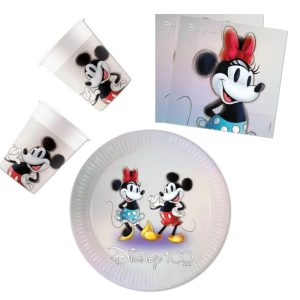 Disney Mimmi Pigg 100 festset med 36 delar och 23 cm tallrik