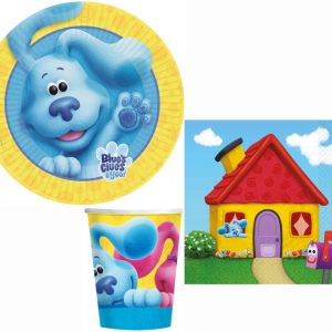 Blue's Clues festset med 32 delar, 23 cm tallrik