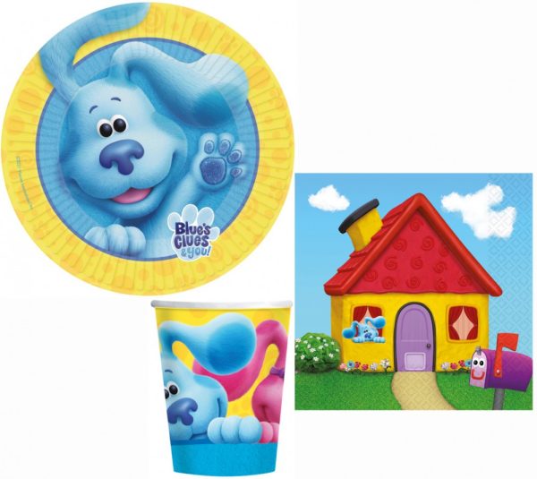 Blue's Clues festset med 32 delar, 23 cm tallrik